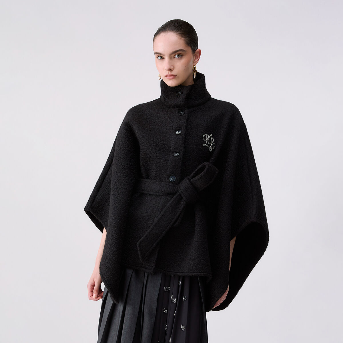 Poncho avec ceinture noir, LIU JO