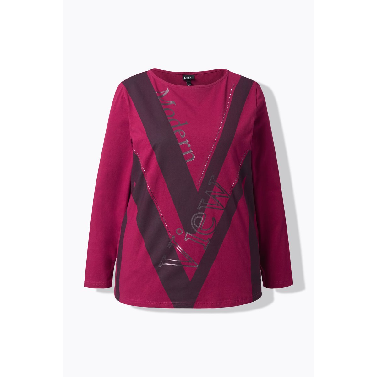 T-shirt à col bateau bordeaux, ULLA POPKEN