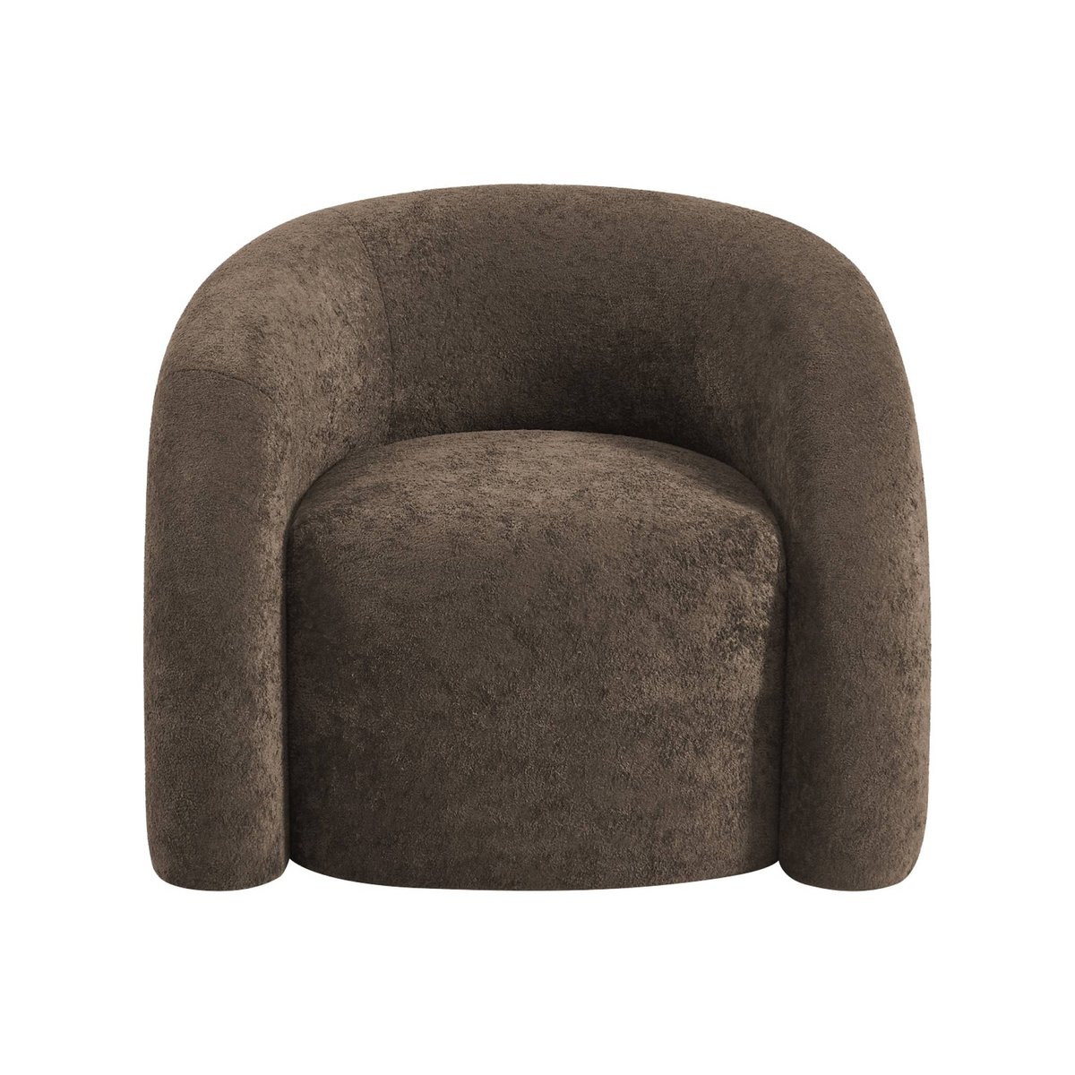 Fauteuil organique tissu 1 place RENBO marron, SWEEEK