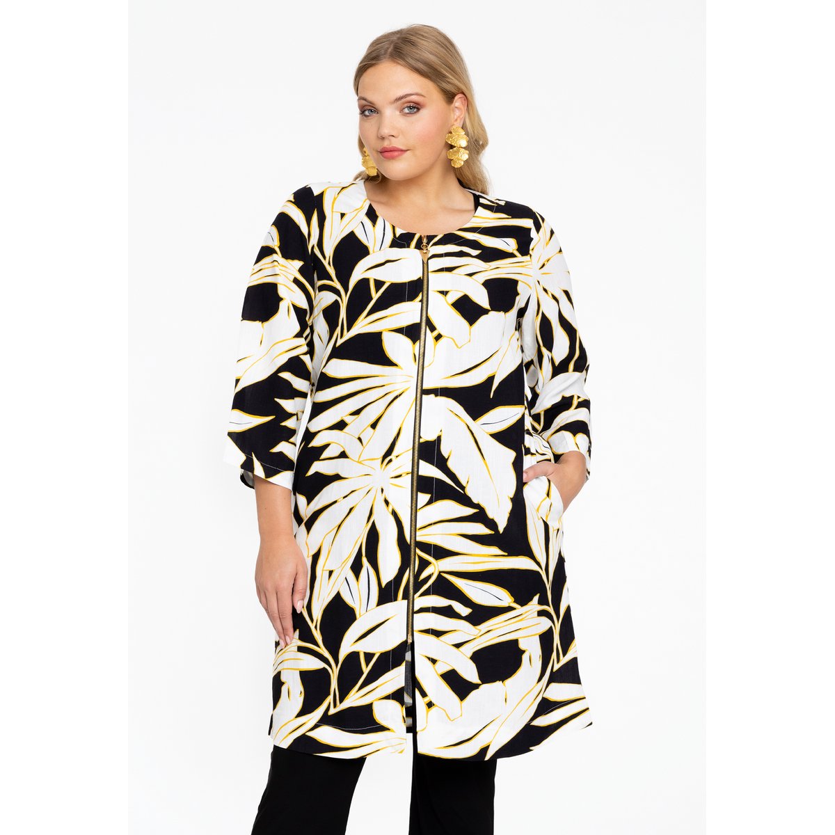 Jacket avec fermeture éclair noir, YOEK