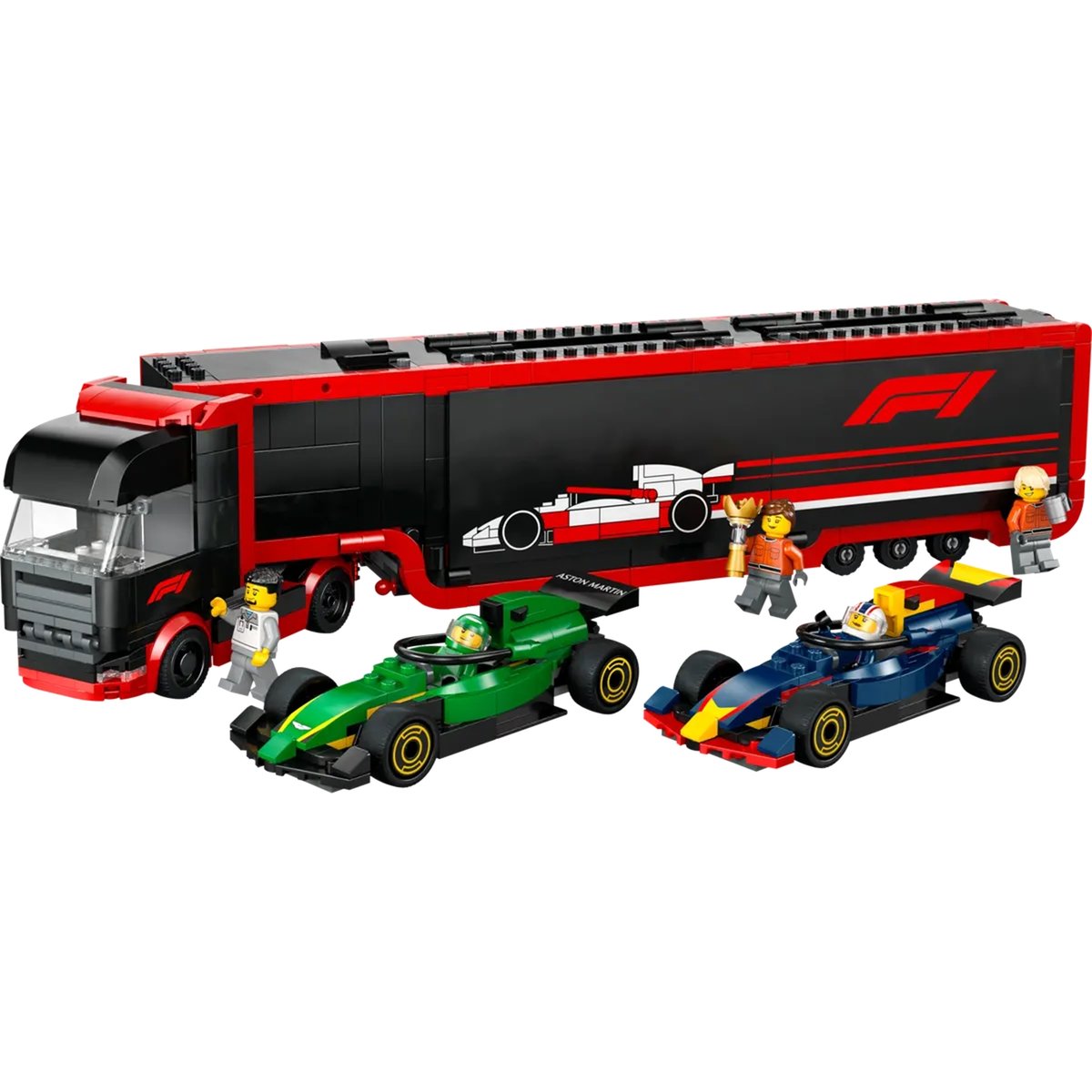 Camion de F1® avec voitures de F1® RB20 et AMR24 multicolore, LEGO