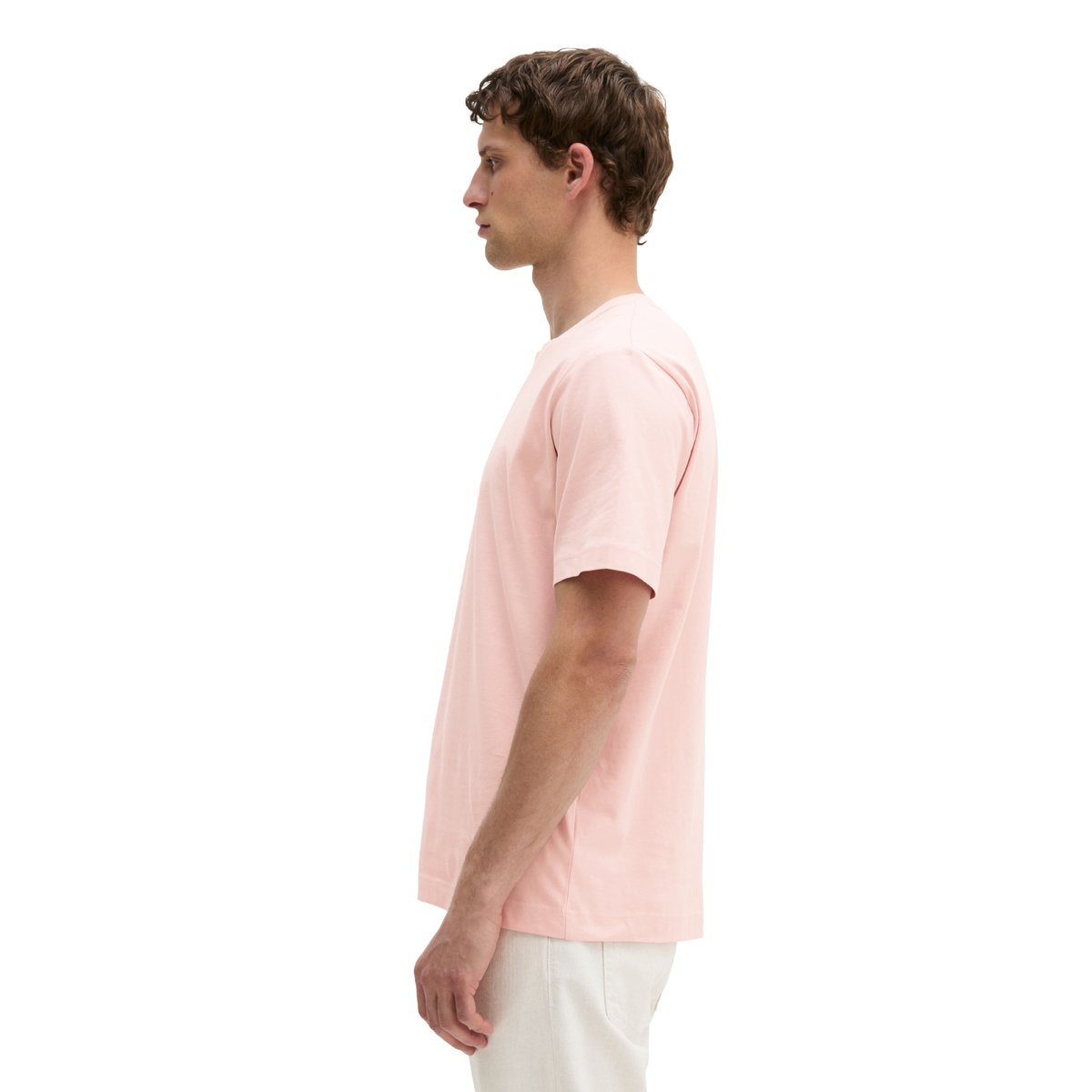 T-shirt regular en pur coton bio rose pale, MARC O'POLO