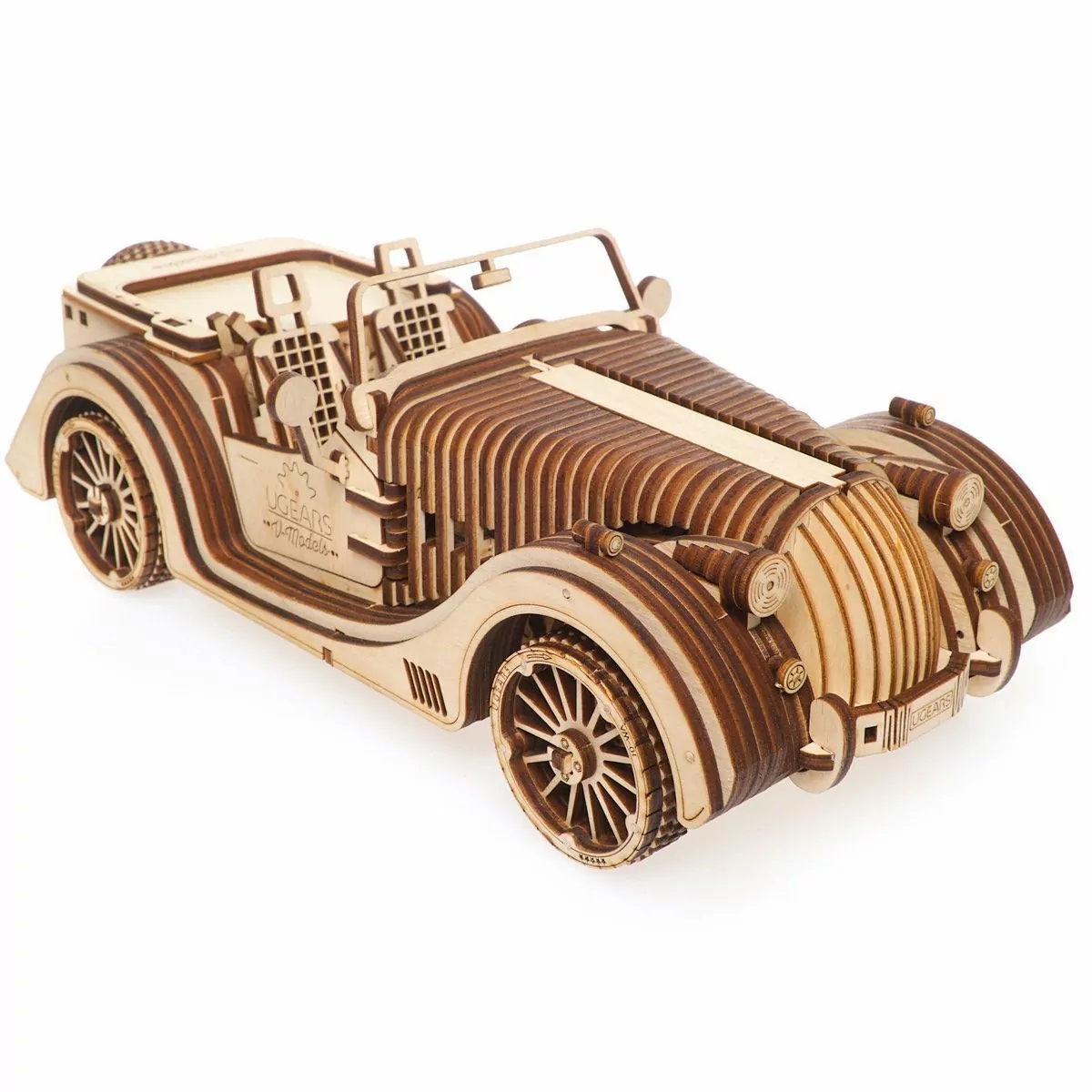 Puzzle 3D Roadster VM-01 beige, UGEARS