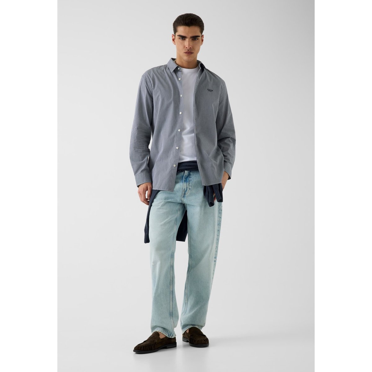 Chemise En Coton bleu, GUESS