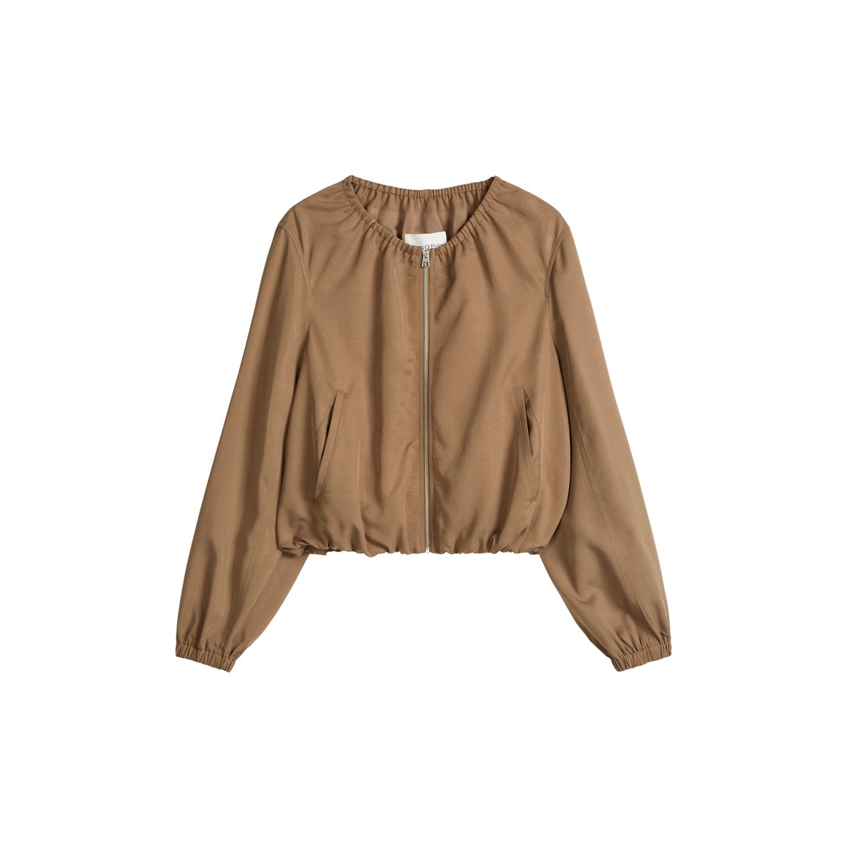Blouson relaxed en TENCEL™ Lyocell marron, MARC O'POLO