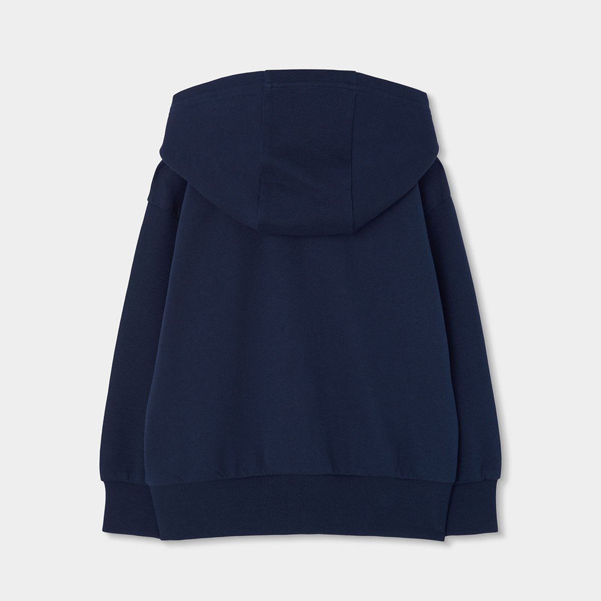 Sweat-shirt molleton garçon à capuche bleu, BOBOLI