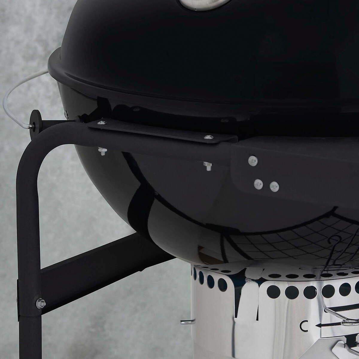 Kettle Grill with Side Table black, TOWER