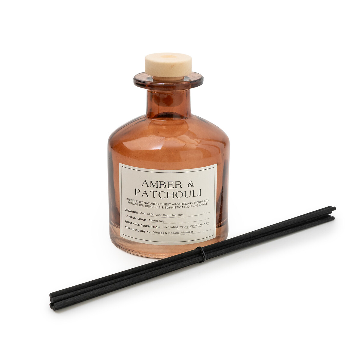 Apothecary Amber & Patchouli Diffuser, 250ml amber, SO'HOME
