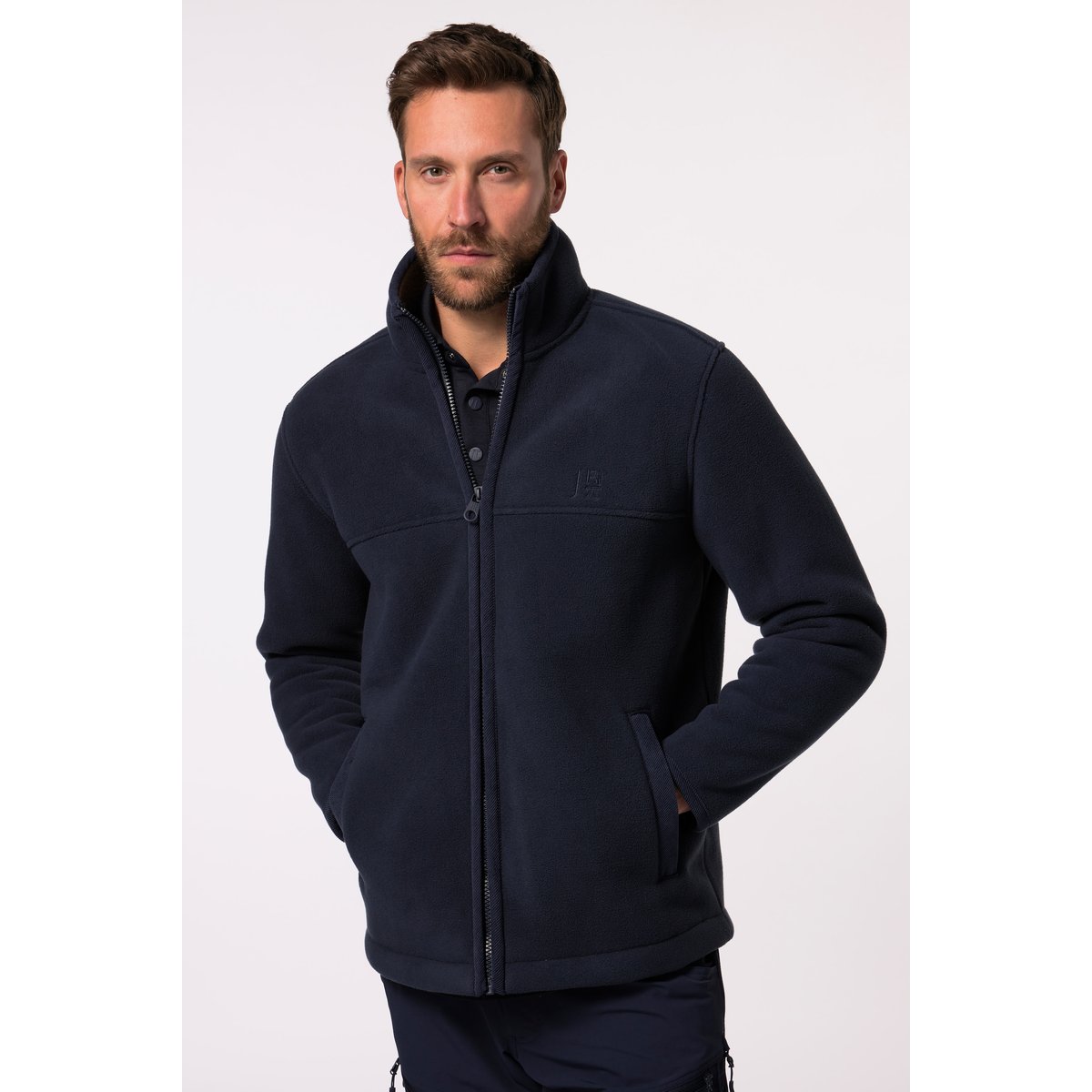Veste en polaire Level 4, col montant bleu marine, JP1880
