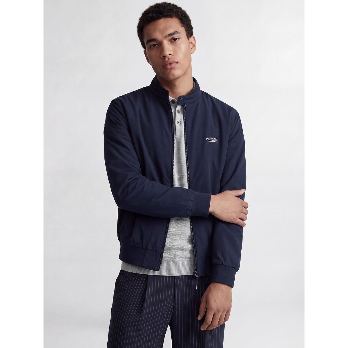 Bomber col montant, BROOKLYN bleu foncé, JACK & JONES