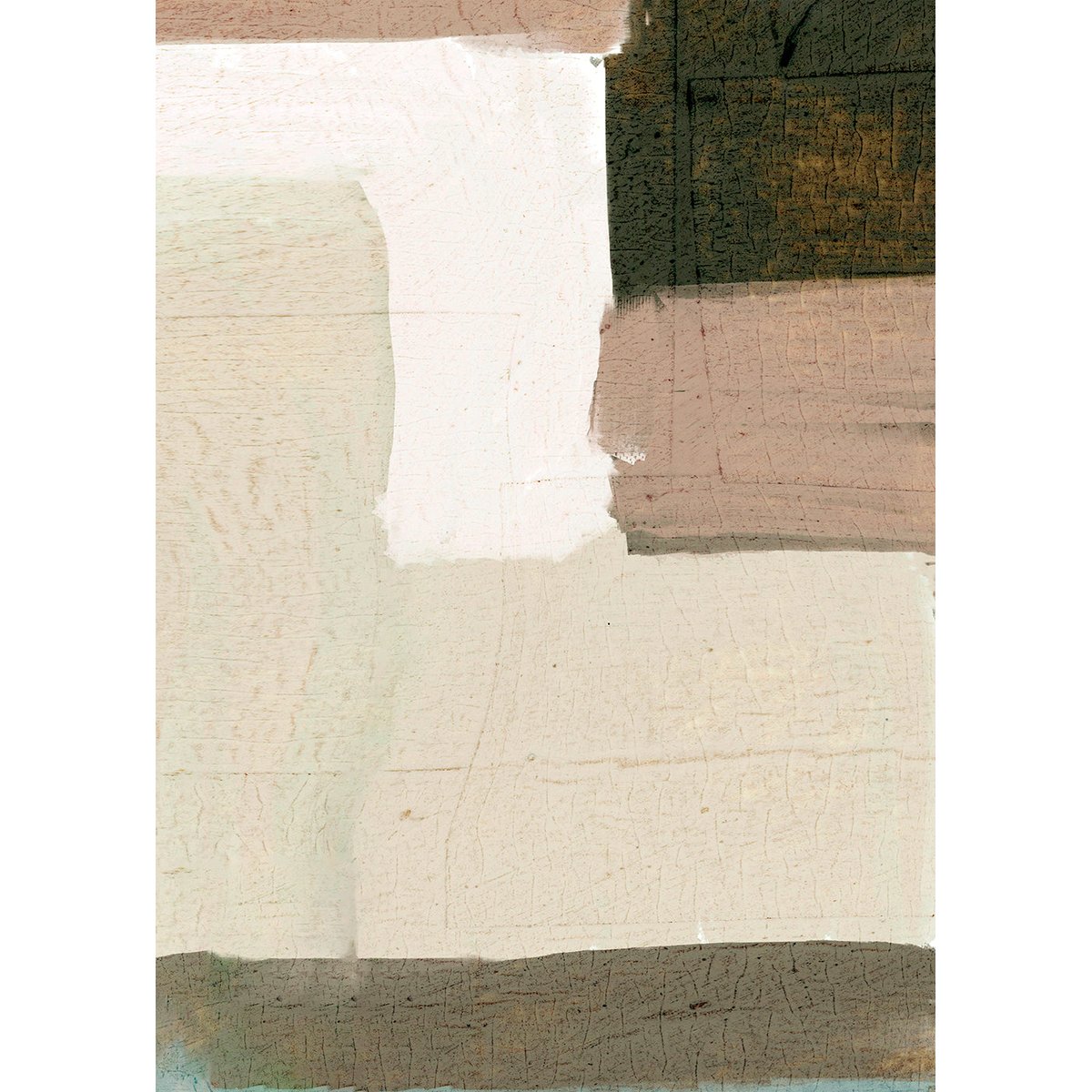 Affiche avec tableau décoratif, 50 x 70 cm beige, HANNUN