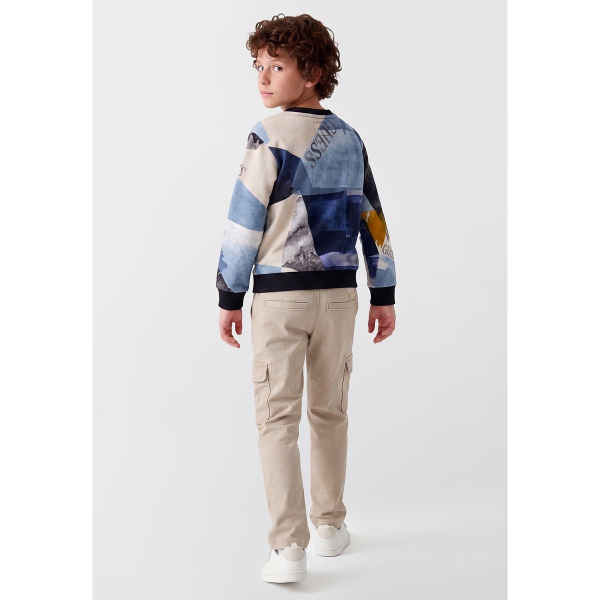 Sweat-Shirt Camouflage blau multi, GUESS KIDS