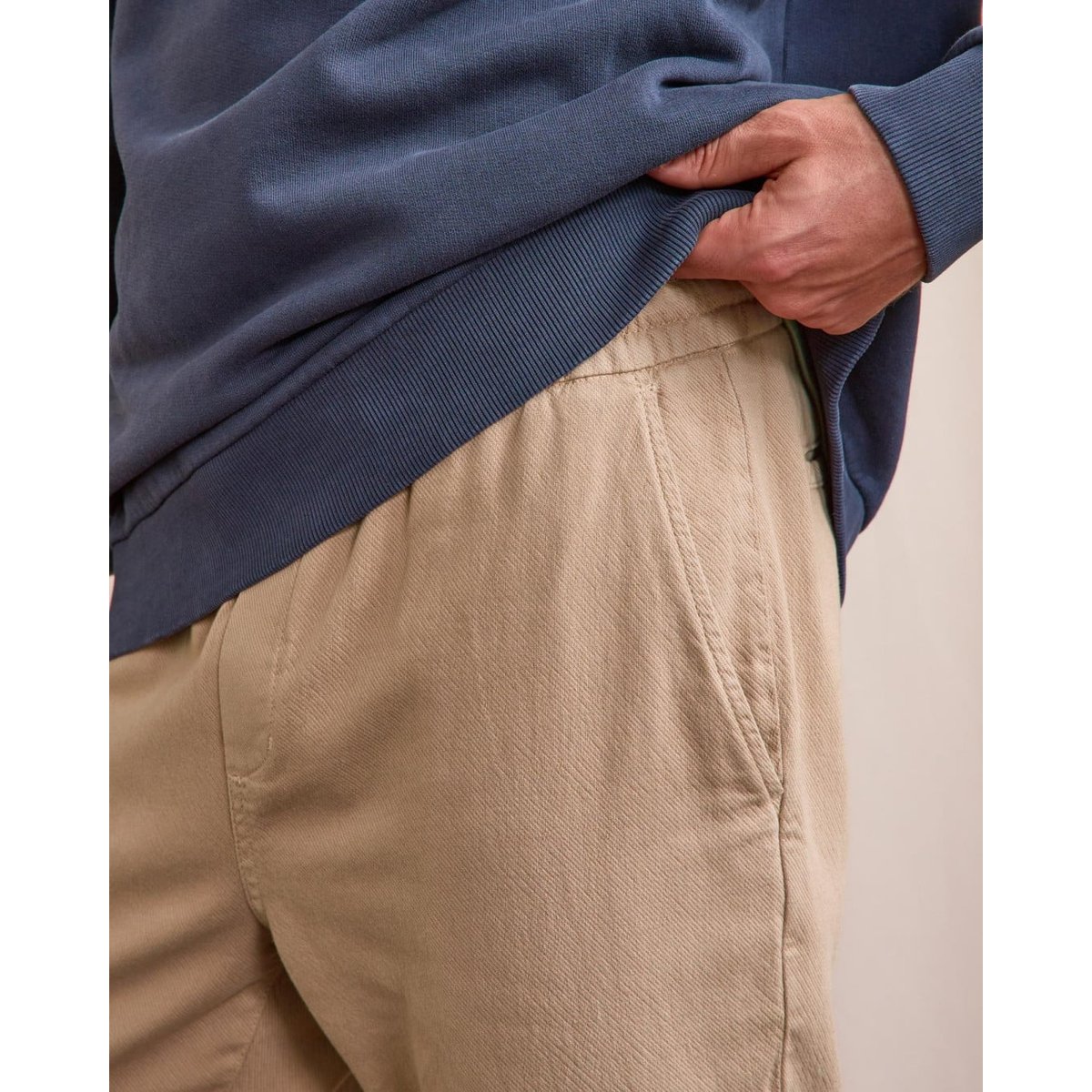 Pantalon élastique DREUILLE taupe, FAGUO