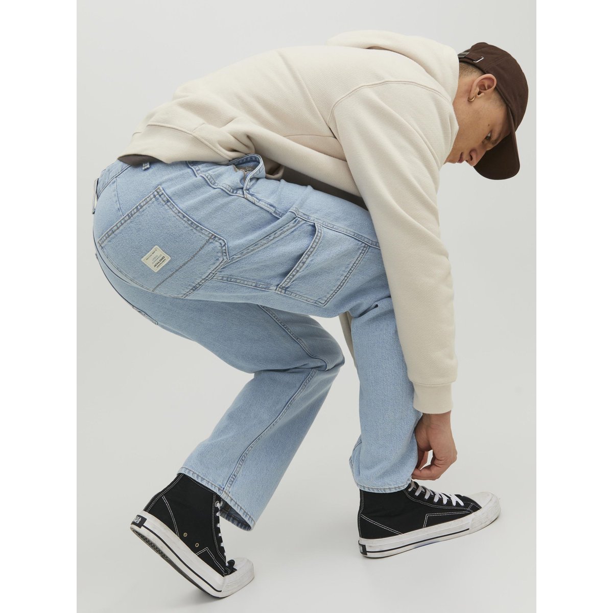 Jean À Coupe Ample blue denim, JACK & JONES