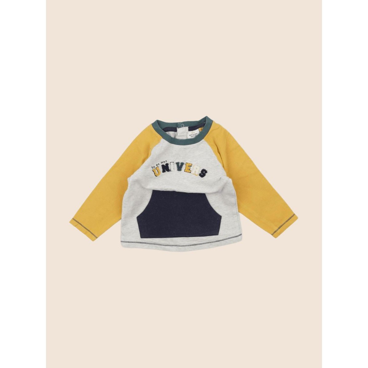 Sweat - Très bon état gris, jaune, TAPE A L'OEIL