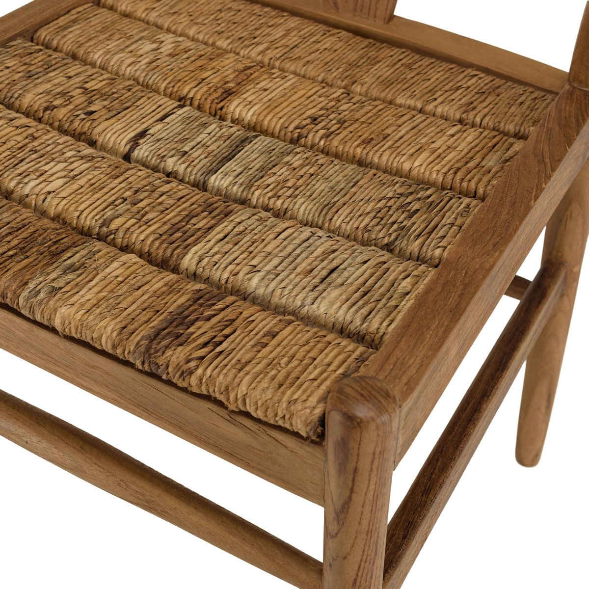 Chaise vintage bois recyclé et cannage chanvre tressé SWING bois, PIER IMPORT