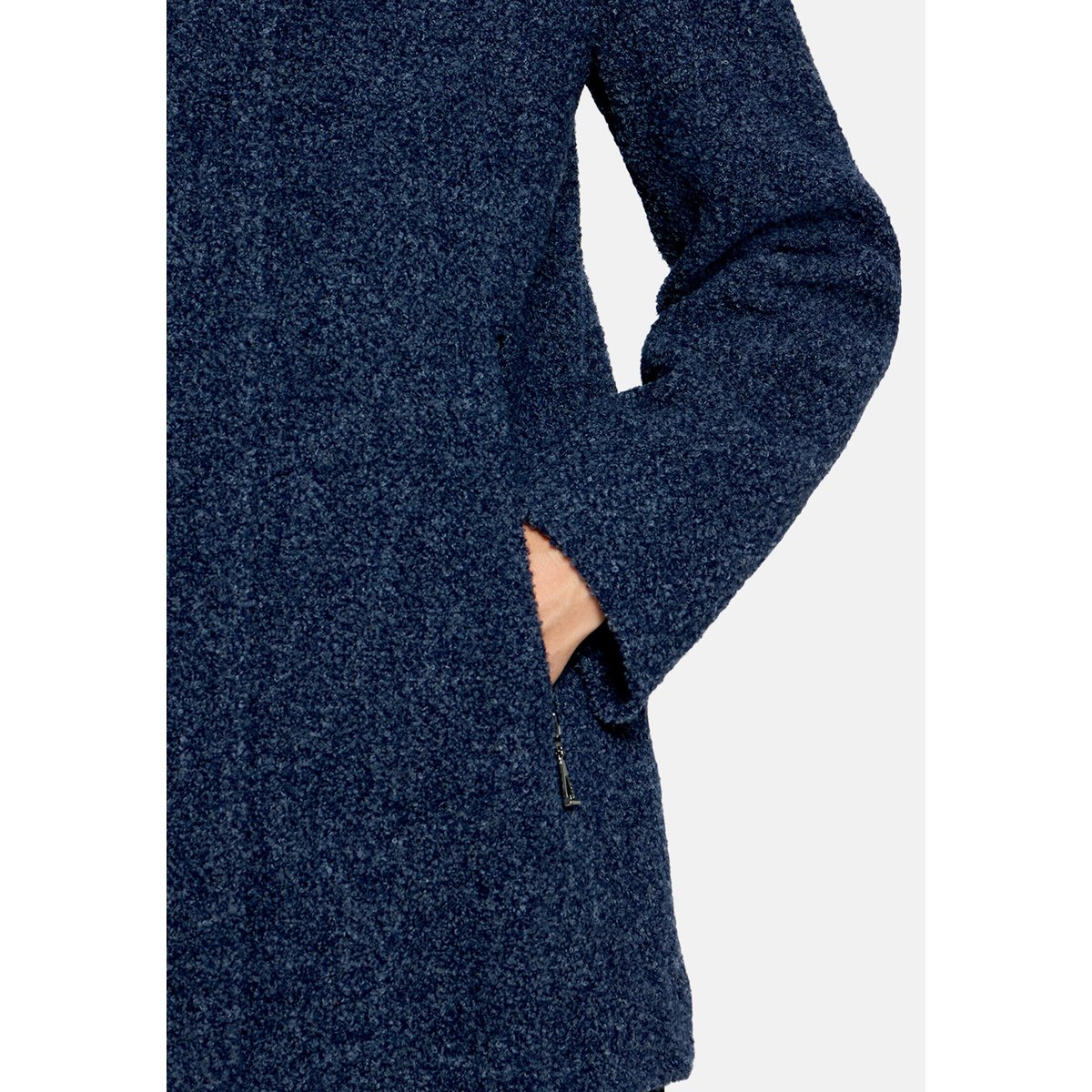 Veste en laine à capuche moonlight blue melange, GIL BRET