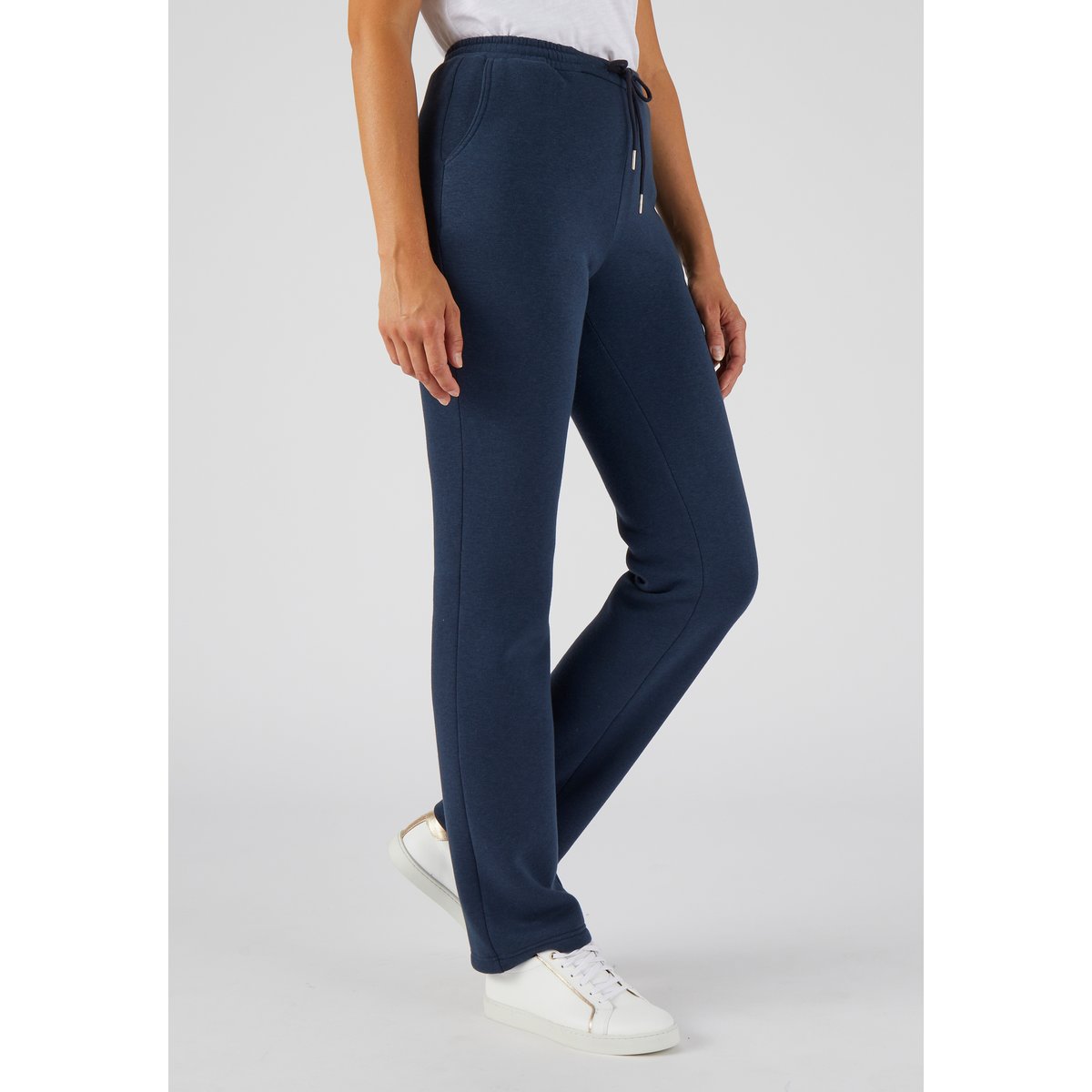 Pantalon en molleton bleu marine, DAMART