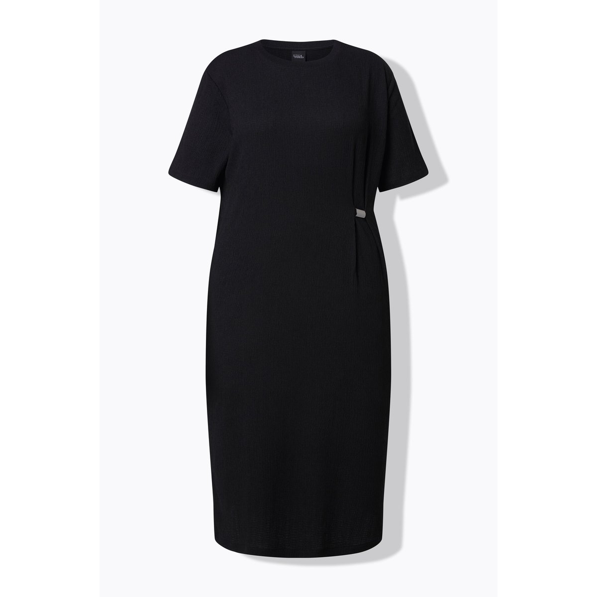 Robe midi oversize, matière texturée noir, ULLA POPKEN
