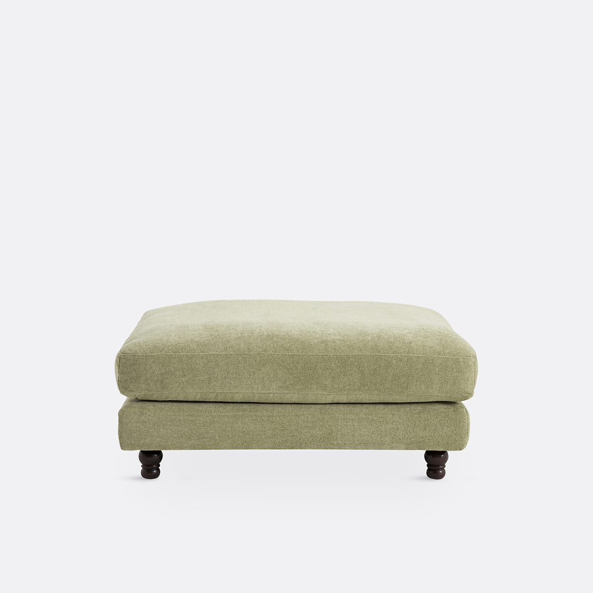 Pouf, polyester chiné, NOON vert eucalyptus, LA REDOUTE INTERIEURS