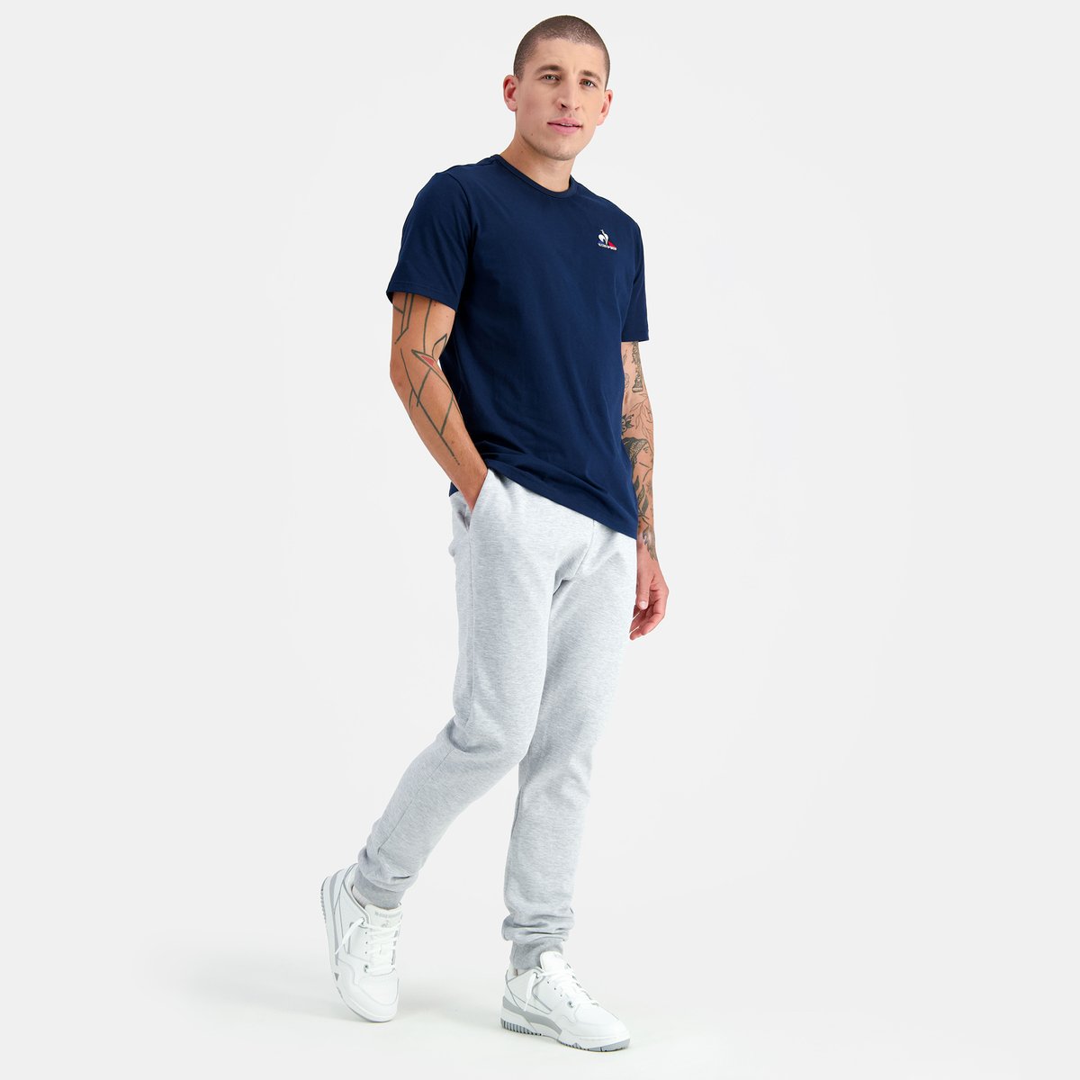 T-shirt manches courtes essentiel 2310545 bleu marine, LE COQ SPORTIF