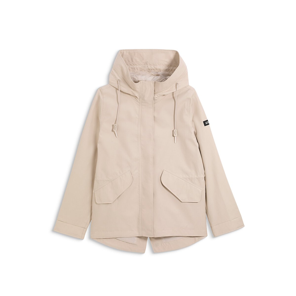 Parka courte à capuche fishtail MTD® sable, AIGLE