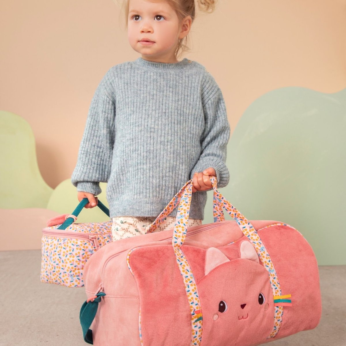 Sac week-end rose, bleu, jaune, LILLIPUTIENS