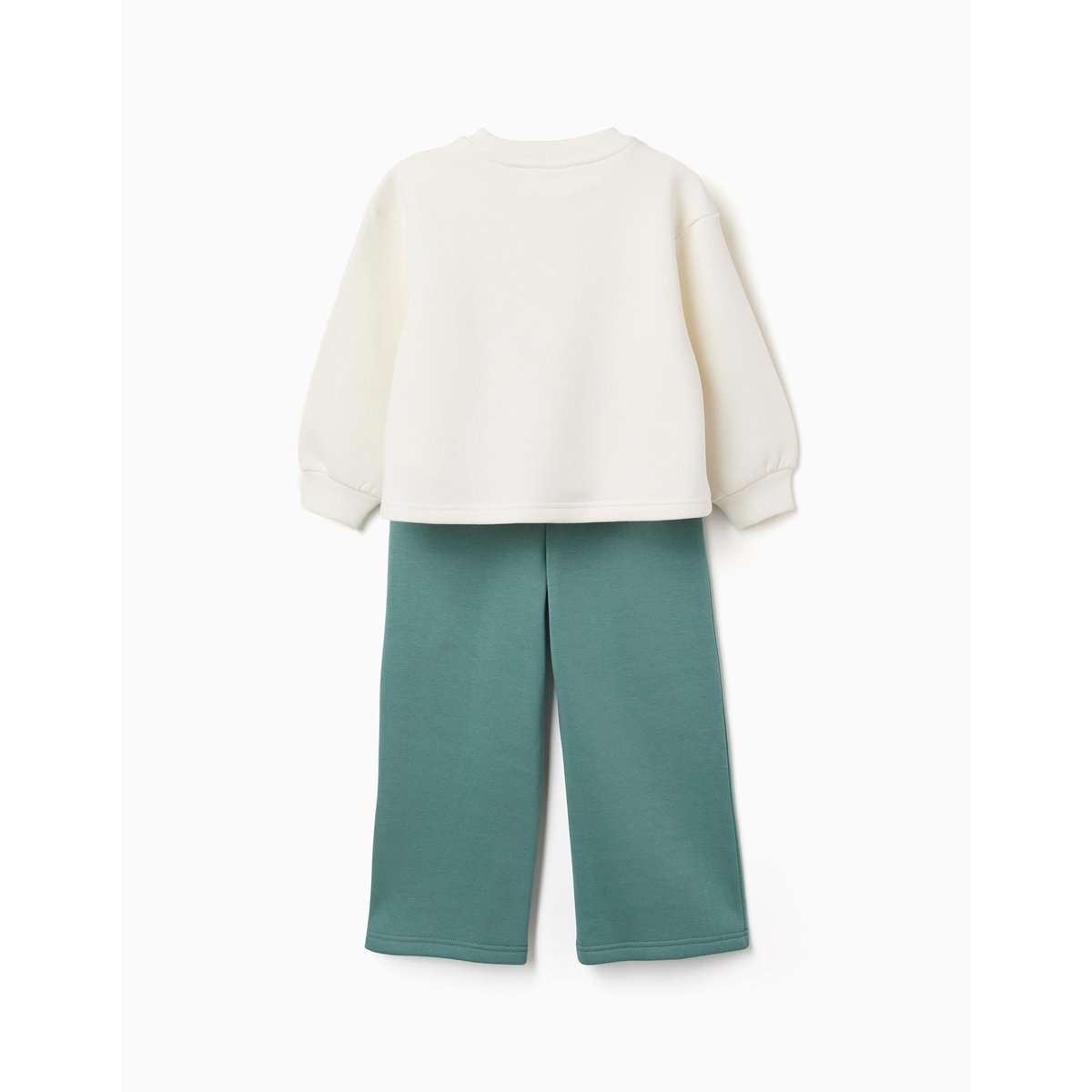 Ensemble de jogging en coton peigné avec imprimé art blanc, ZIPPY