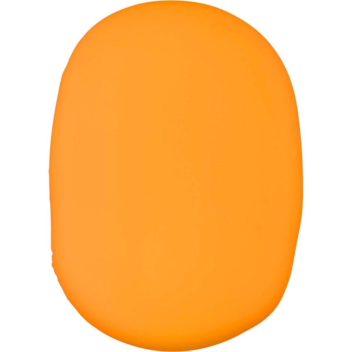 Pouf poire ovale, Housse extensible orange mandarine vif, ARTE ESPINA