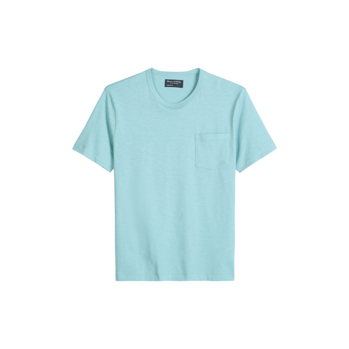 T-shirt coupe classique en jersey slub doux vert clair, MARC O'POLO
