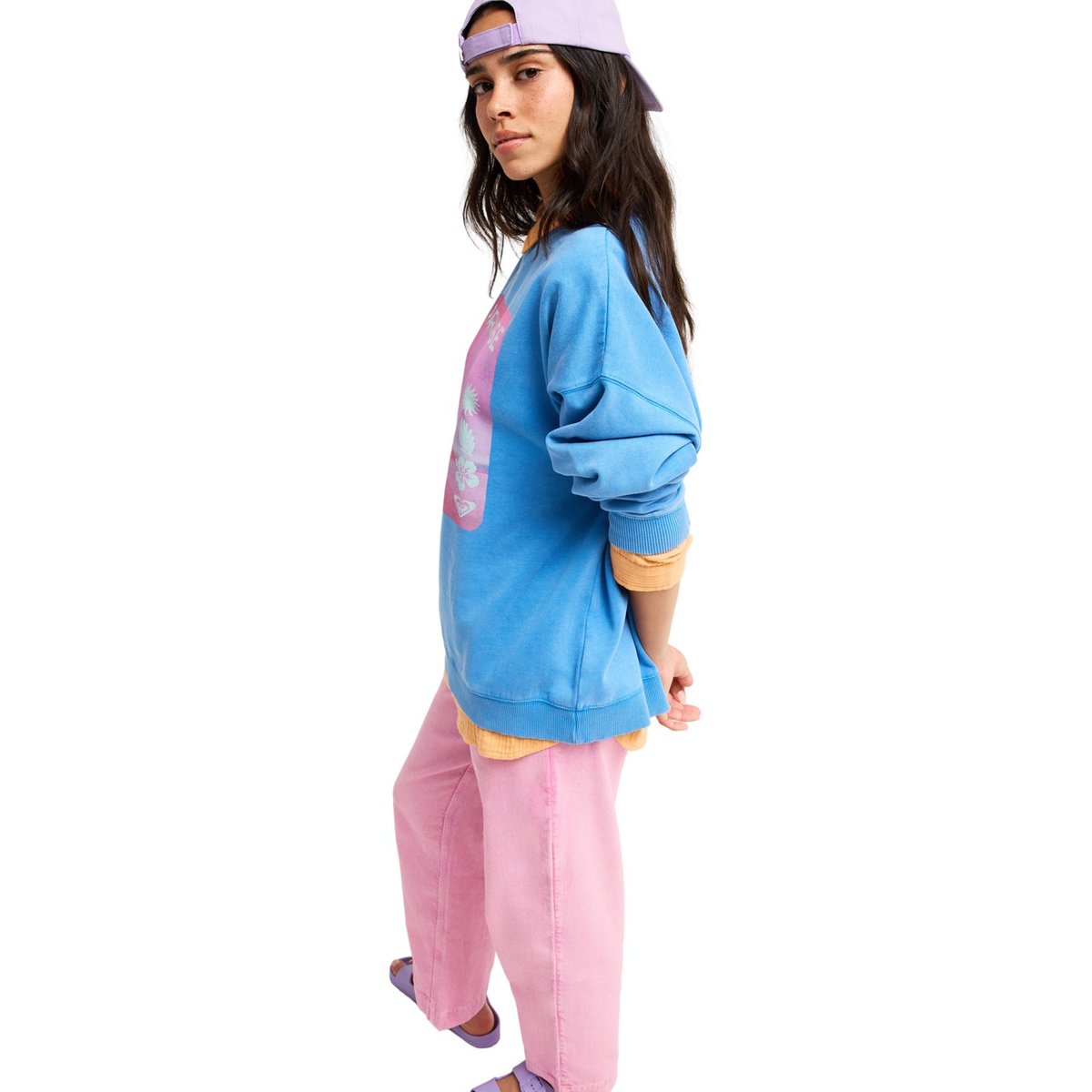 Sweat oversize LINEUP. bleu super sonic, ROXY
