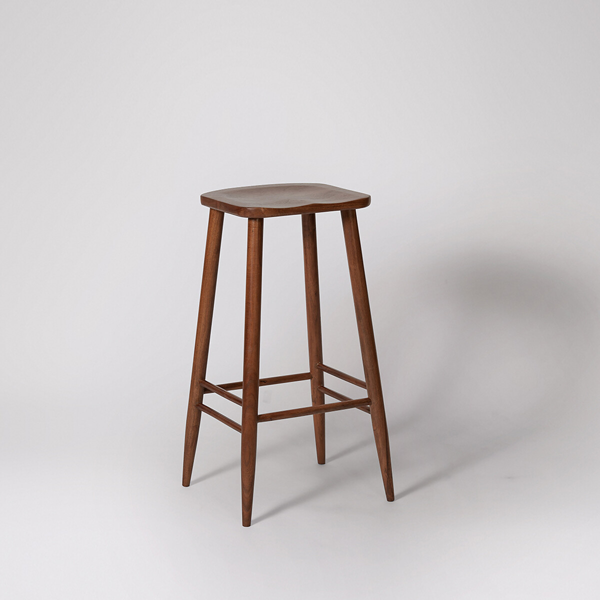 Southwark Acacia Wood Bar Stool dark acacia wood, SWOON