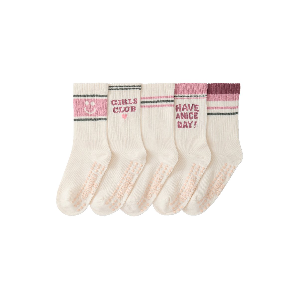 Lot de 5 chaussettes écru, VERTBAUDET