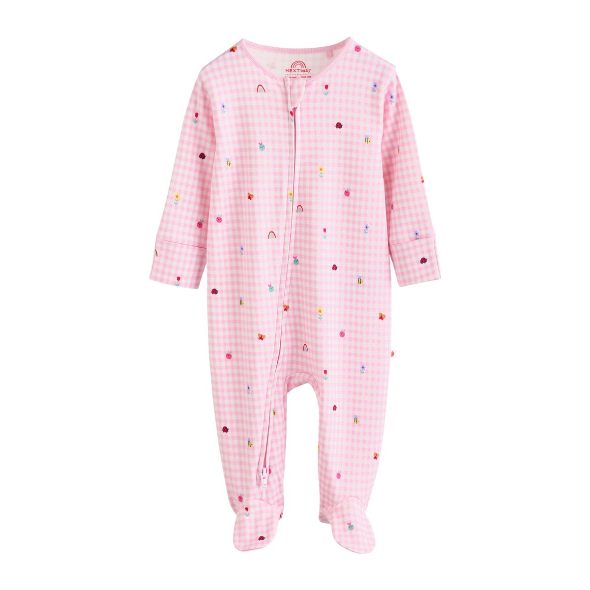 Dors-bien à zip double sens bébé, lot de 5 rose/vert, NEXT