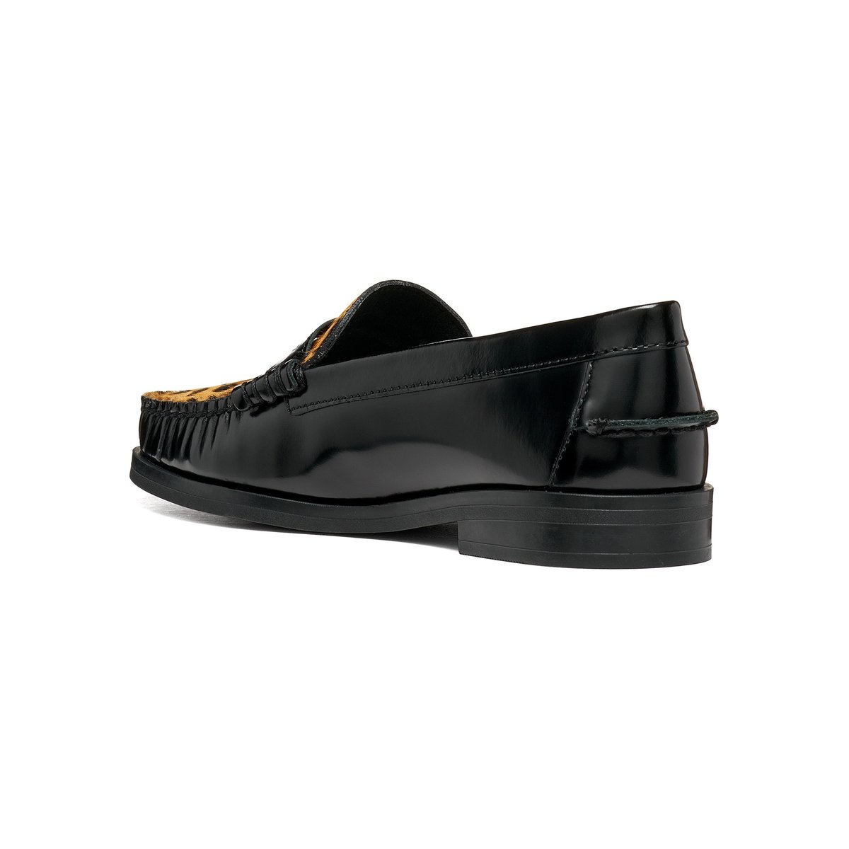 Mocassins en cuir, NOEMEN noir/cognac, GEOX