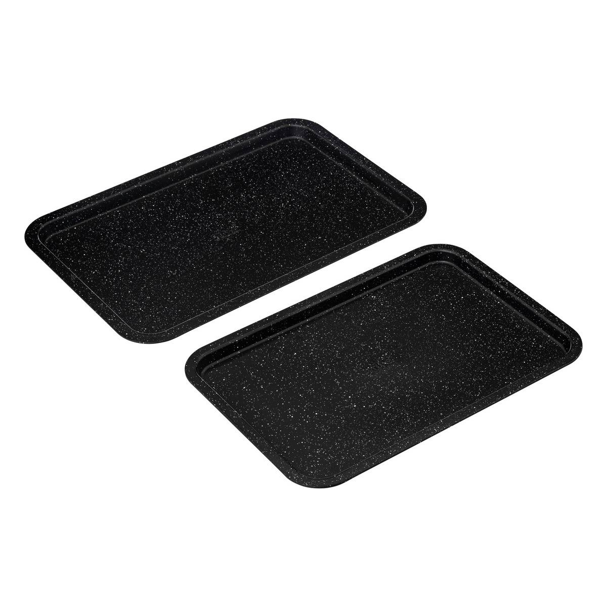 Lot de 2 plaques de cuisson CARACTÈRE noir et blanc, 5FIVE SIMPLY SMART