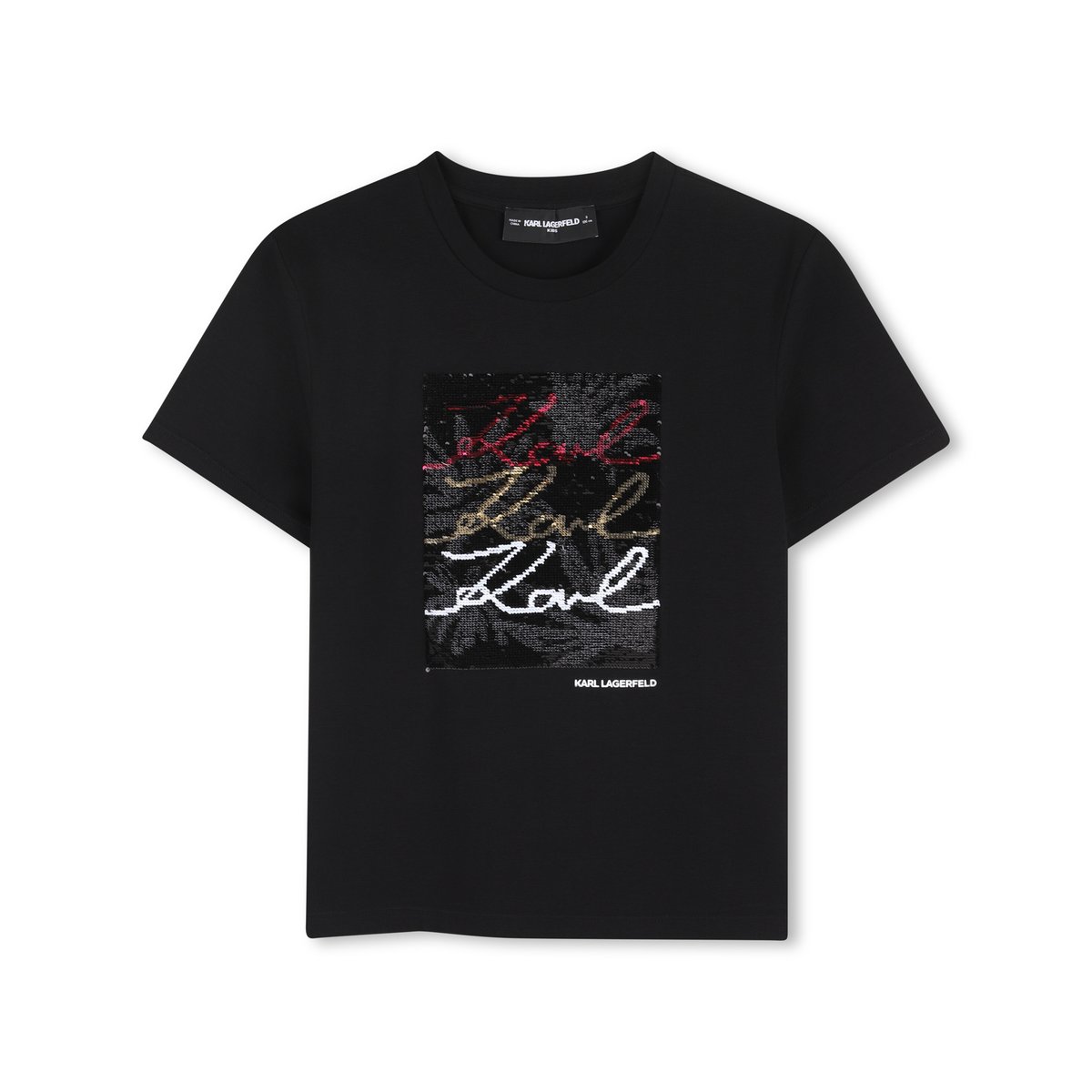 Tee-shirt manches courtes black, KARL LAGERFELD KIDS