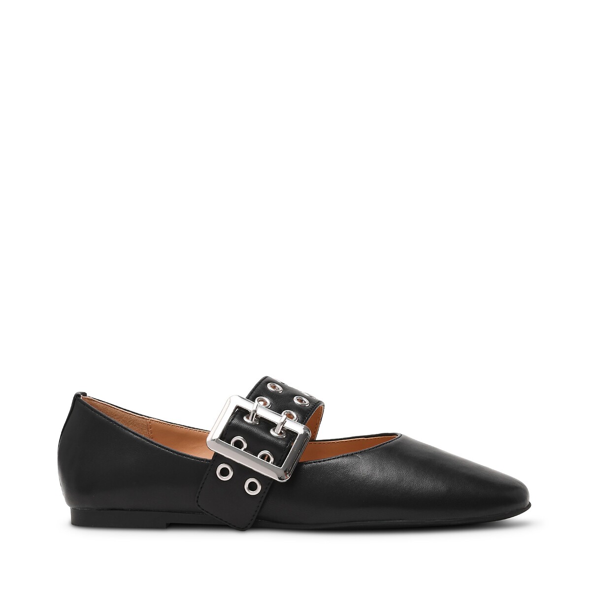Leren platte ballerina's Atlantica zwart, STEVE MADDEN