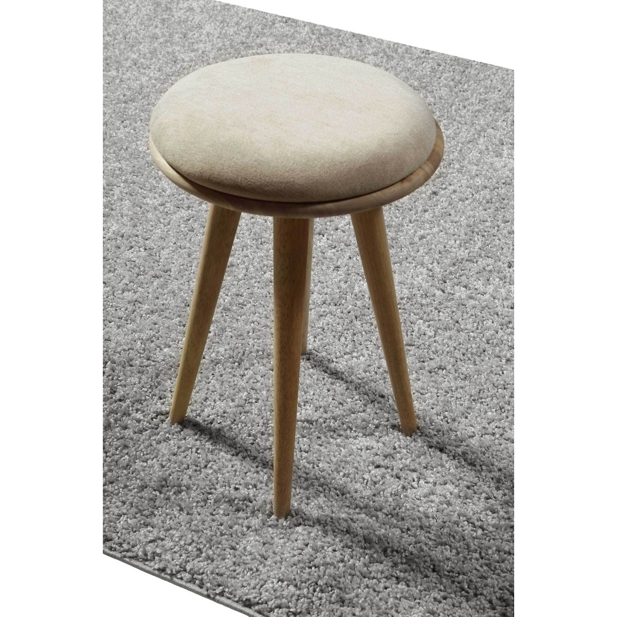 Tapis doux à poils aspect laine bouclettes , GRETA gris clair, WECON HOME