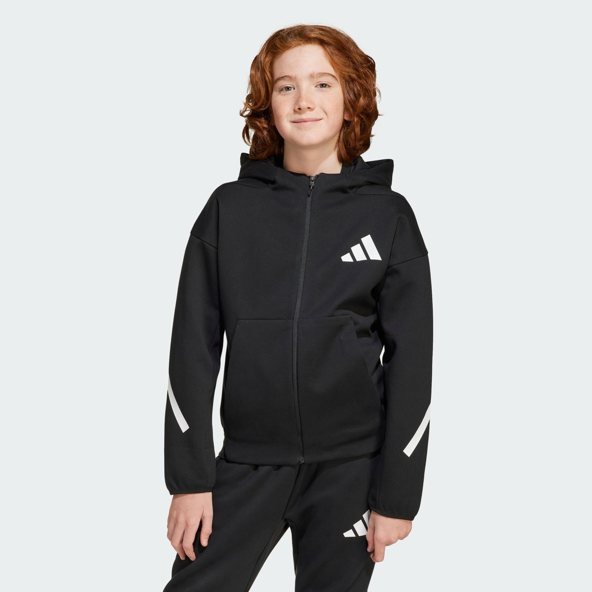 Veste De Survêtement À Capuche Entièrement Zippée Adidas Z.n.e. Veste De Survêtement À Capuche Entièrement Zippée Adidas Z.n.e. black / white, ADIDAS SPORTSWEAR