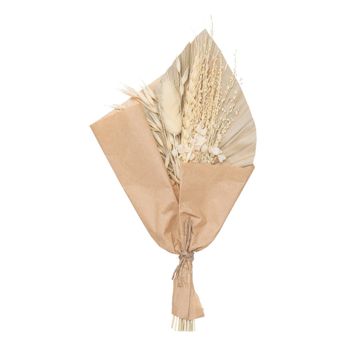Bouquet fleurs séchées SEA VIEW beige, ATMOSPHERA