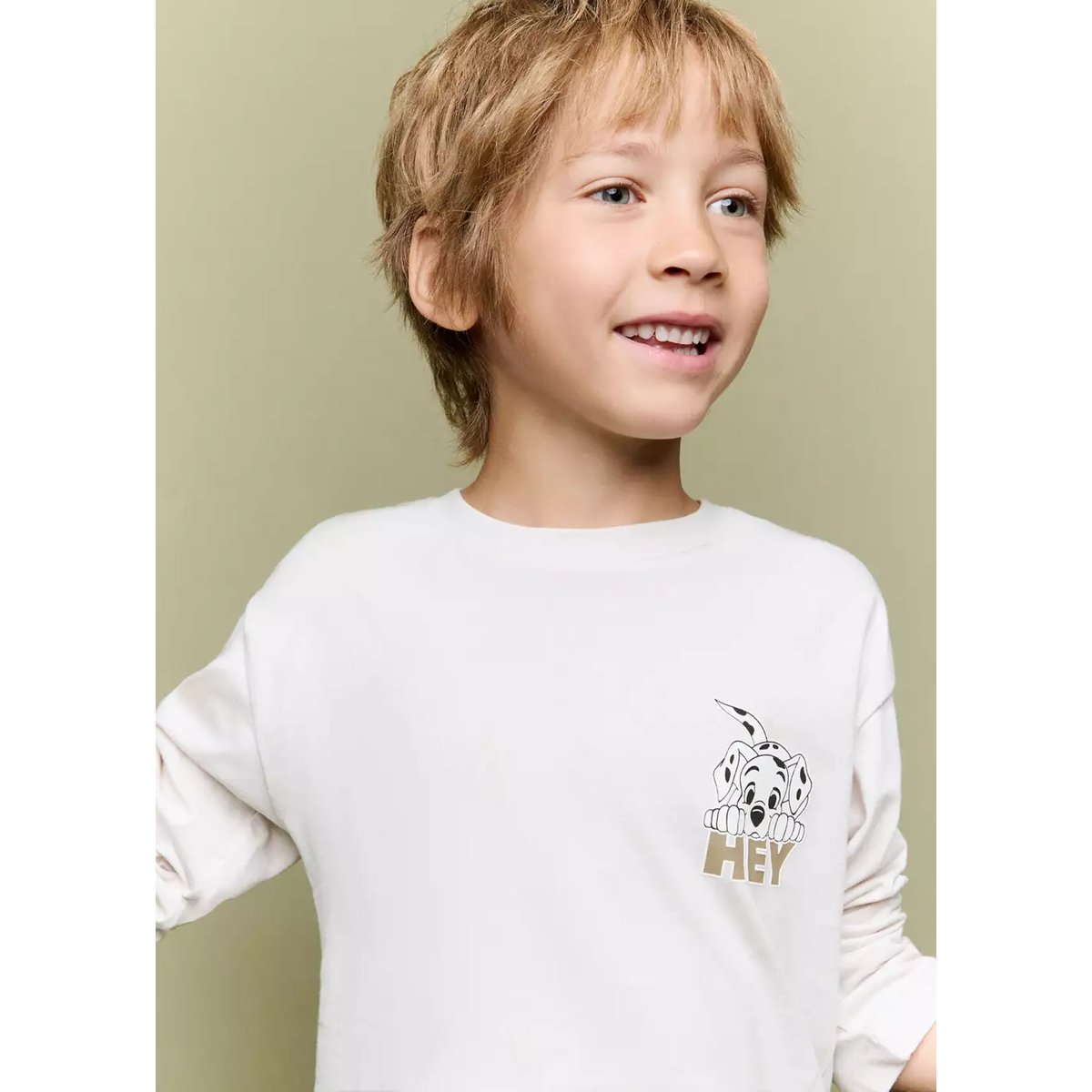 Chemise coton Les 101 Dalmatiens gris glacé, MANGO BABY