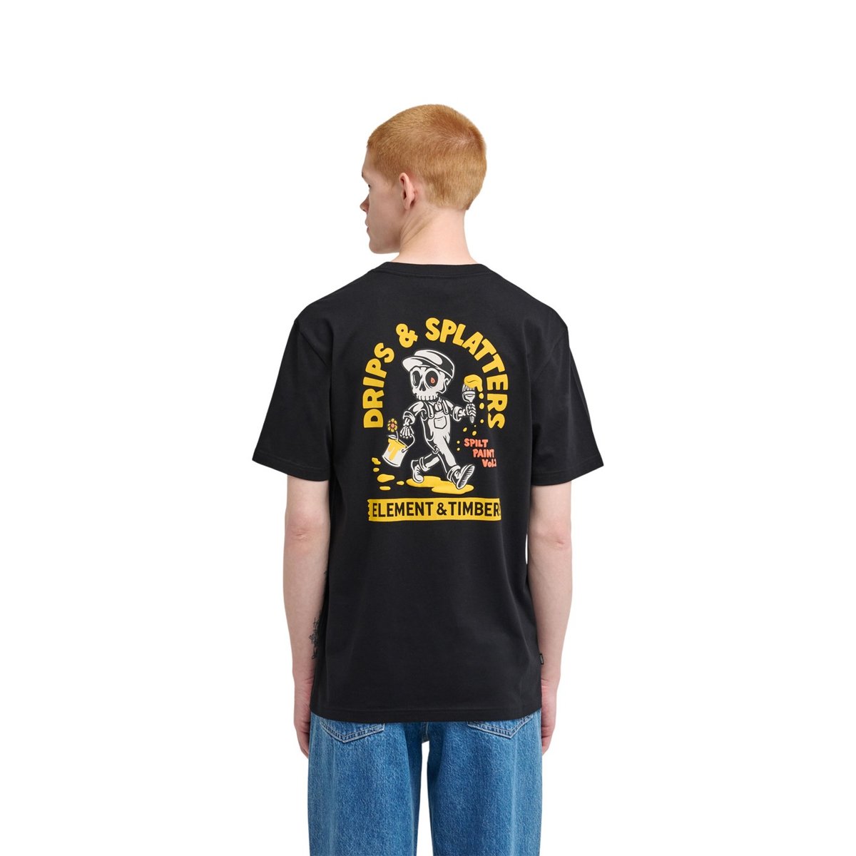 T-Shirt manches courtes TIMBER DRIPS noir flint black, ELEMENT