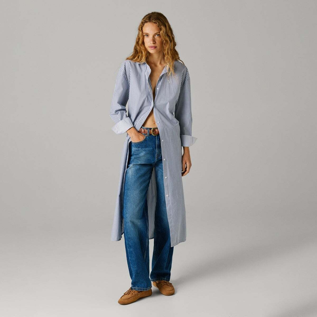 Willa - Jean Coupe Évasée, Taille Haute 12oz blue rigid denim, PEPE JEANS