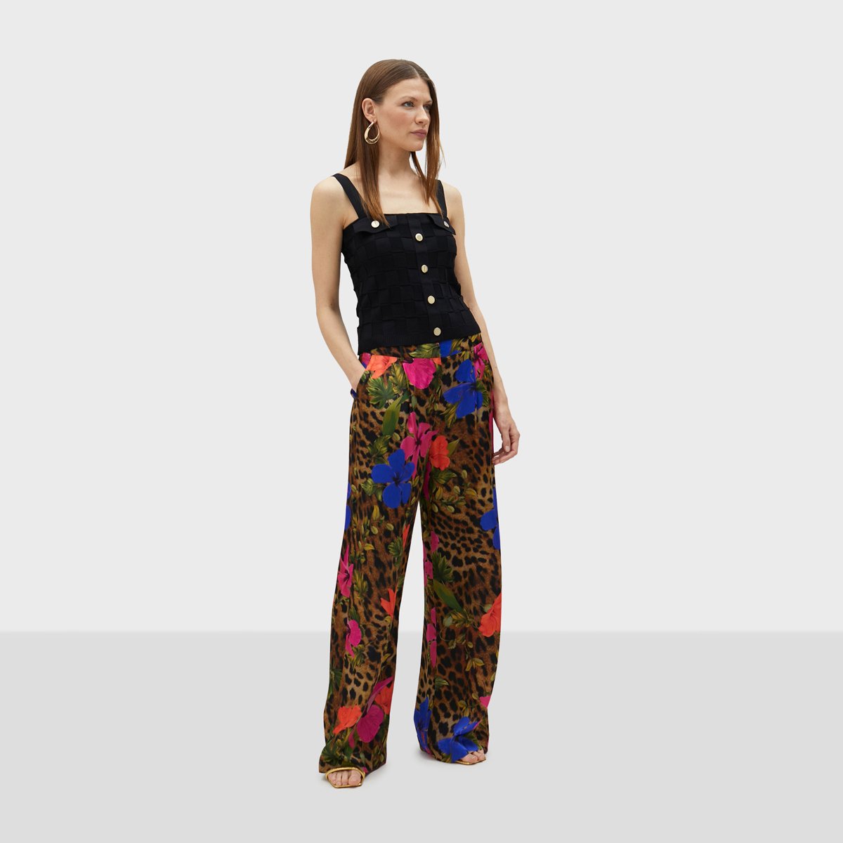 Pantalon à pinces fluide léopard, LOLA CASADEMUNT