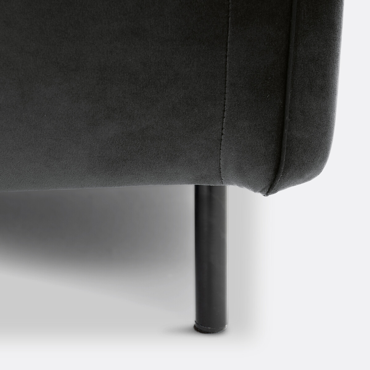 Canapé velours 3 ou 5 places, Ivete gris anthracite, LA REDOUTE INTERIEURS