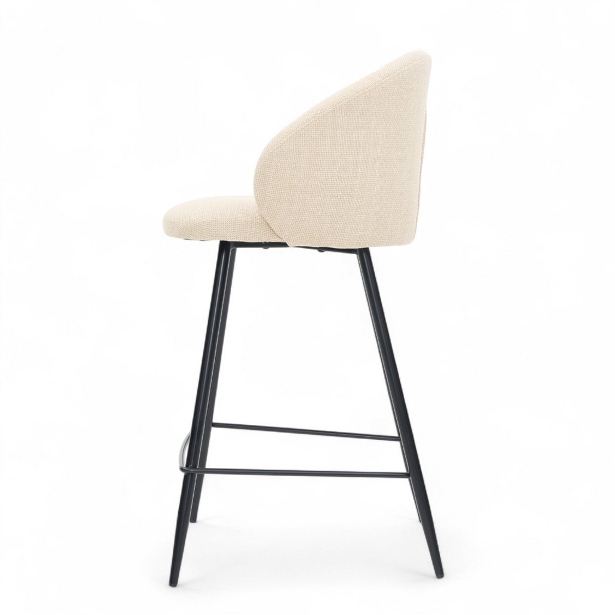 Chaise snack tissu ecru, ZAGO
