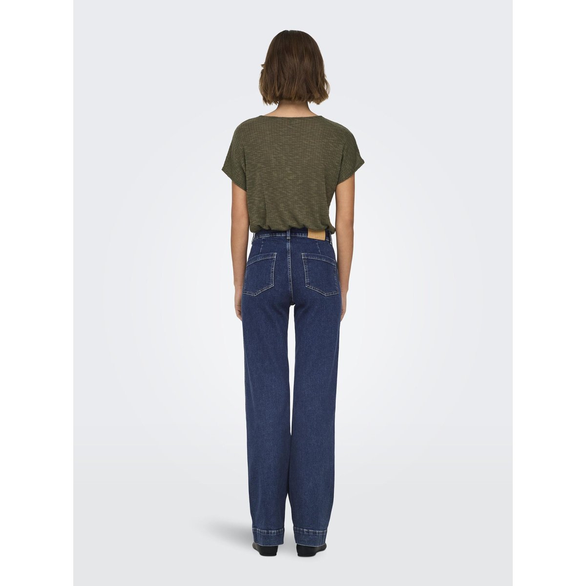 Jean À Jambe Large dark blue denim, ONLY