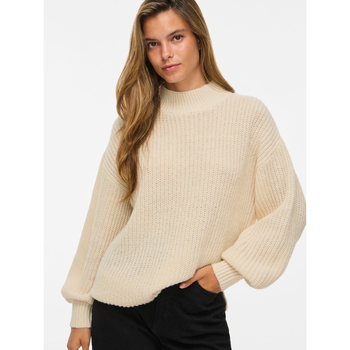 Pull En Maille gris - birch1, VILA