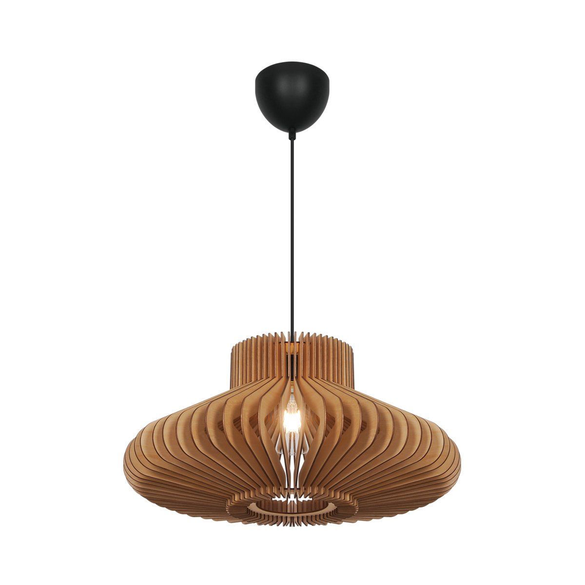 Suspension deux designs en un - structure en bois, MANAGO nature (marron), NORDLUX